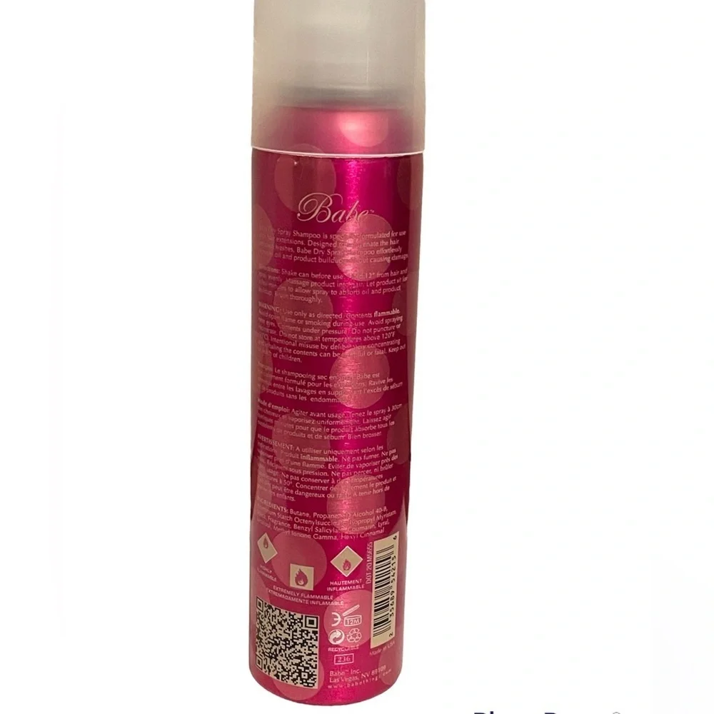 Babe Hair Dry Spray Shampoo for Hair Extensions Small Bottle 5.35 fl oz